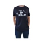 Tee shirt noir "this is my therapy"